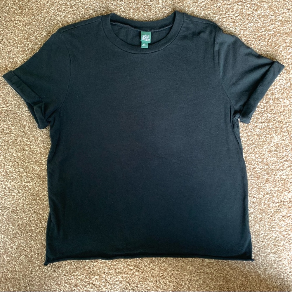 Women's Short Sleeve Roll Cuff Boxy T-Shirt